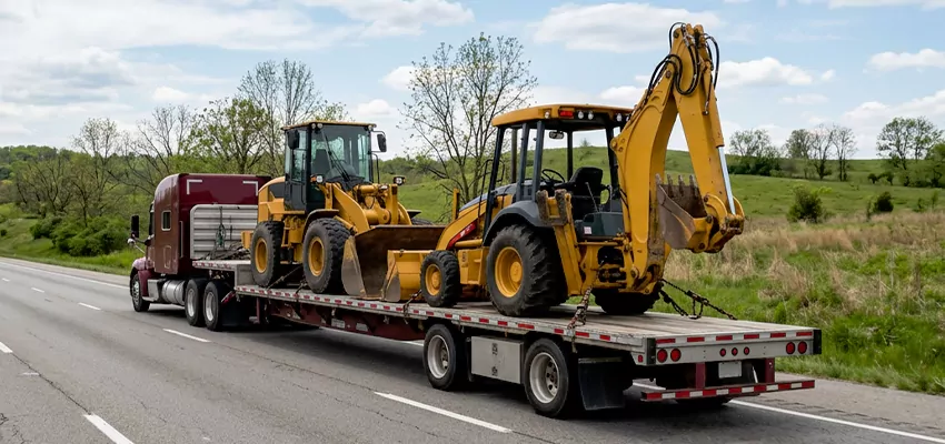 Loader and Backhoe Tractors Transport California